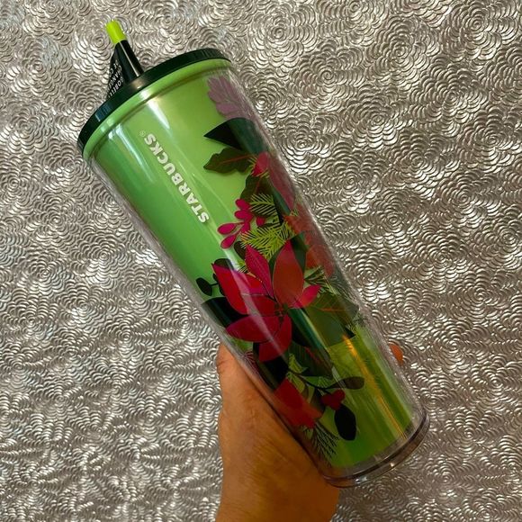 NWT‼️Starbucks🎄Holiday 2021 Color Changing Poinsettia Tumbler - Picture 2 of 11